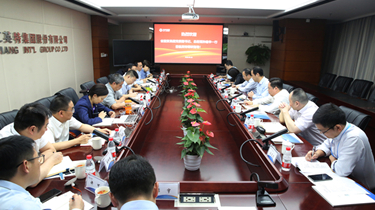 省国贸集团党委副书记、、、总司理孙建华一行到尊龙人生就是博首页集团调研指导